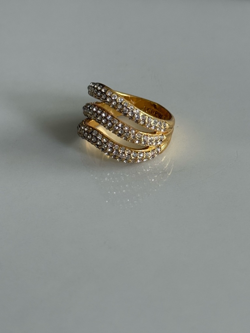 J CREW Crystal Ring - size 8